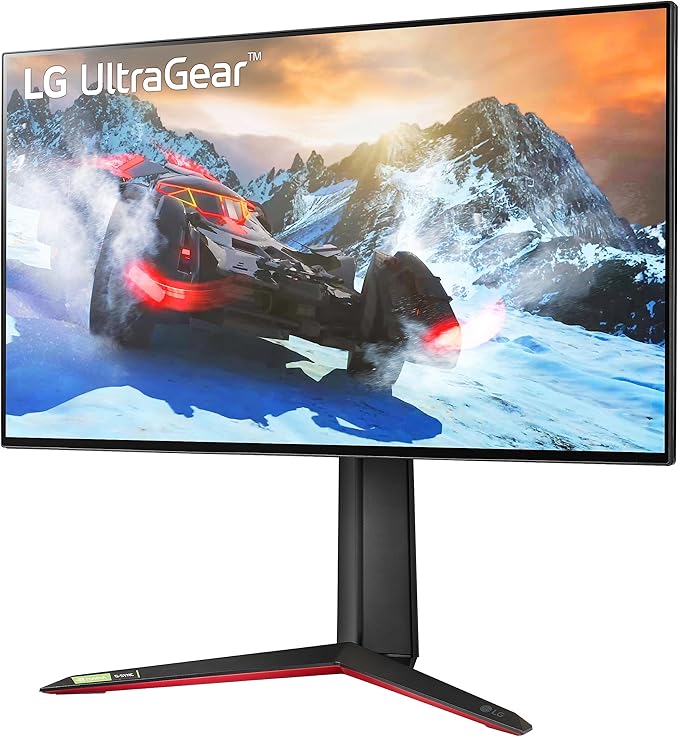 LG 27GP95R-B 27” Ultragear UHD (3840 x 2160) Nano IPS Gaming Monitor w/1ms Response Time &amp 144Hz Refresh Rate NVIDIA G-SYNC Compatible &amp AMD FreeSync Pro Adjustable Tilt Height Swivel &amp