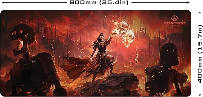 Infernalist - Path of Exile 2 Gaming Desk Mat – Large Extended Mouse &amp Keyboard Pad
