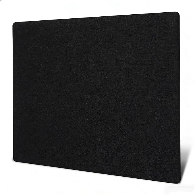 Glass Gaming Mousepad Professional Artisan 350 * 260 * 3.2mm Large Mouse Pad Provides Improved Precision and Speed for Keyboard Mouse (Black)