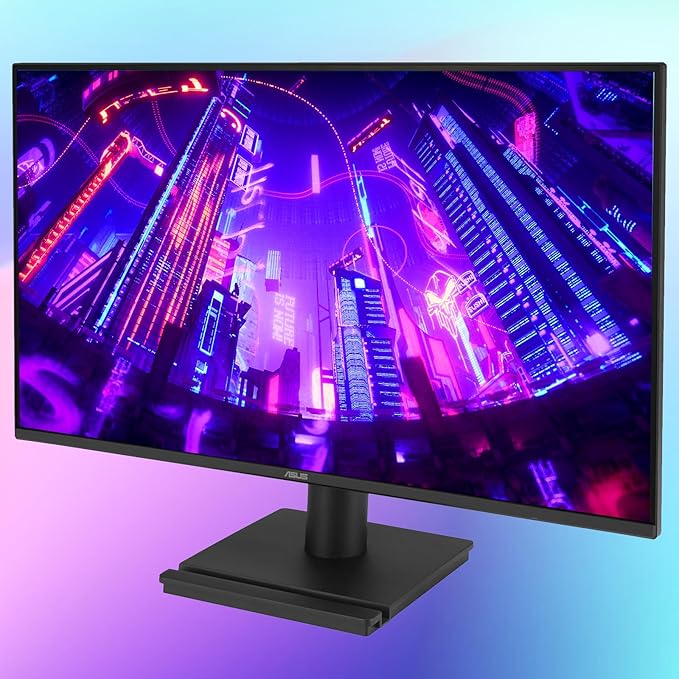 ASUS 24 Monitor FHD(1920x 1080) 120Hz 1ms Adaptive-Sync 99% sRGB Anti-Glare Eye Care VESA Mountable HDMI VGA Frameless Low Blue Light Tilt Adjust Black for Office and Gaming