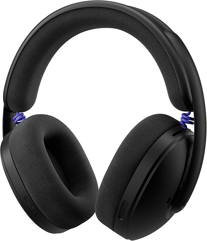 Logitech G325 Lightspeed Wireless Bluetooth Gaming Headset All-Day Comfort Built-in Mic with Noise Reduction 24-Bit Audio 24+ Hr Battery Life for PC PlayStation Switch Mobile – Black
