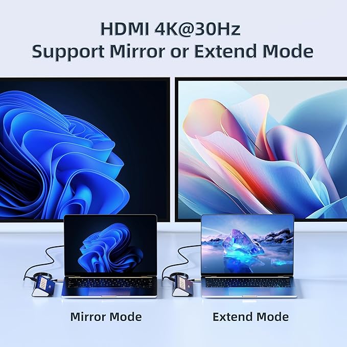P9 USB-C Docking Station intpw 9-in-1 USB C Hub with 4K HDMI 3 Type A/C 3.0 5Gbps PD 100W 2 Type-A 2.0 SD/TF Ports Compatible with MacBook iPad iPhone 17 Series