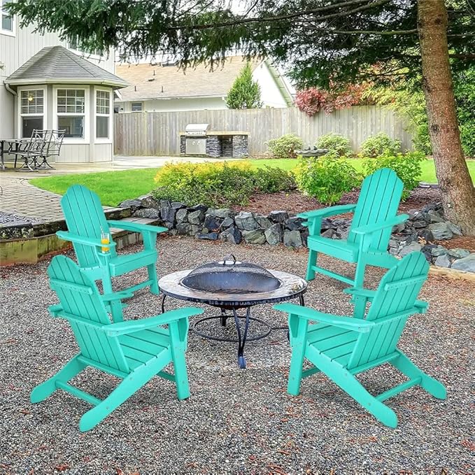 Office Chair Gaming Chair Computer Chair Patio Chairs Garden Terrace with Cup Holder Turquoise