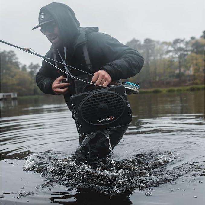 Turtlebox Original Gen 3: Portable Outdoor Bluetooth Speaker – Ultra-Loud (120dB) Waterproof (IP67) Rugged Impact-Resistant 3-Day Battery | Party Mode: Unlimited Pairing for Stereo Sound Gray