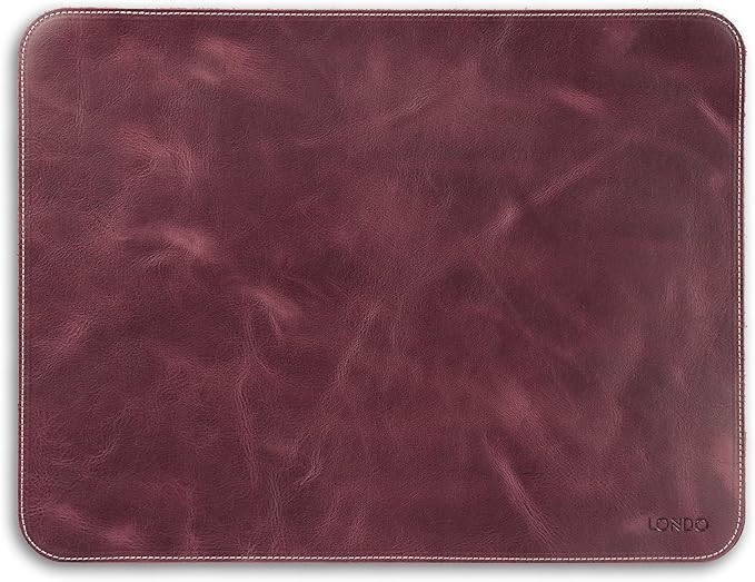 Londo Top Grain Leather Mouse Pad – Desk Mat for Keyboard and Mouse Large Leather Office Desk Pad