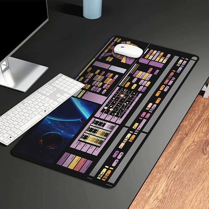 Sci-fi Control Console Display Mouse Mat Science Fiction Desk mat Large Mouse pad for Desk Gamer Mouse pad Game Mat Computer Gaming Accessories SciFi Gift Valentine GiftsGift for him VA