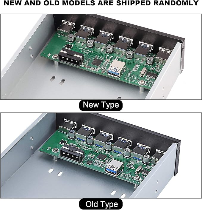USB 3.0 Front Panel Hub Optical Drive 5.25 Inch Panel Computer Expansion Board with 4-Port USB3.0 &amp 2-Port USB 2.0 &amp 19pin Cable &amp SATA Cable