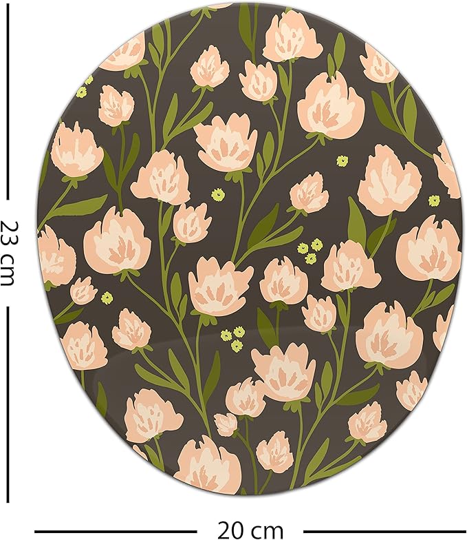 Ergonomic Mouse Pad with Wrist Rest Digital Printed Mouse Mat for Tendon Sheath Problems Non-Slip Base for Office and Home Size: 20 x 23 cm