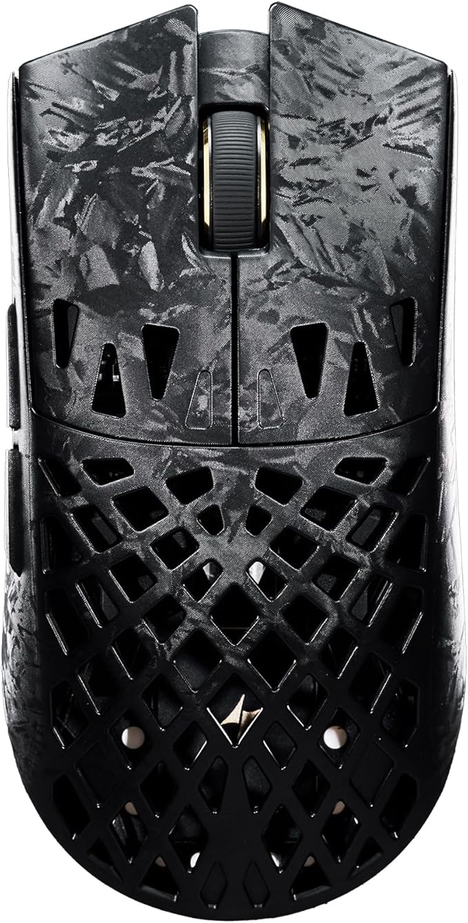 ATK Blazing Sky Ghost Hollow Carbon Fiber Wireless Gaming MousePAW3950 Ultra Sensor Nordic 54L15 8k Poling 48g Tri-Mode 2.4G/Bluetooth/Wired