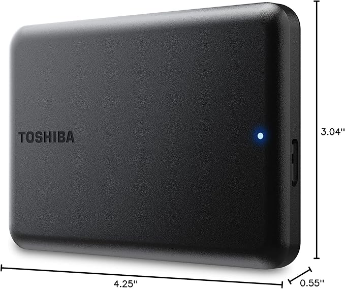 Toshiba Canvio Partner 1TB Portable 2.5’’ External Hard Drive USB 3.2 Mac &amp Windows Compatible. Xbox PS4 PS5