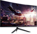 GTEK F2740C 27-Inch Curved Frameless Gaming Monitor Full HD 1920 x 1080P 1800R VA 1ms MPRT 240Hz FreeSync Speakers DisplayPort/HDMI/Type-C VESA (Renewed)