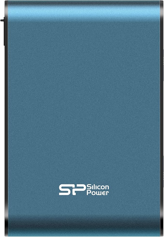 Silicon Power 1TB Rugged Portable External Hard Drive Armor A80 Waterproof USB 3.0 for PC Mac Xbox and PS4 Blue