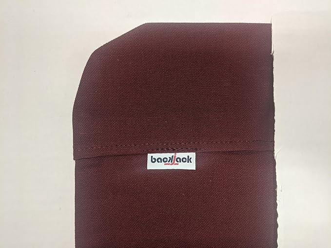 Original BackJack-Made in The USA- Burgundy Cotton Fabric Lightweight Floor Seating Chair for Gaming Families Parents Daycare Back Support Reading Yoga Meditation Dorm School