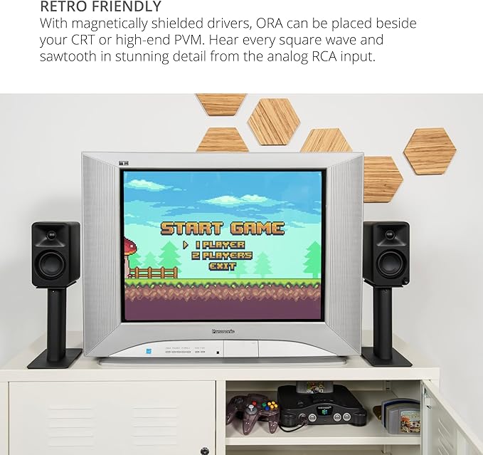 Kanto ORAMB Powered Reference Bluetooth Desktop Speakers with 3 Year Amber Protection Plan (2023)