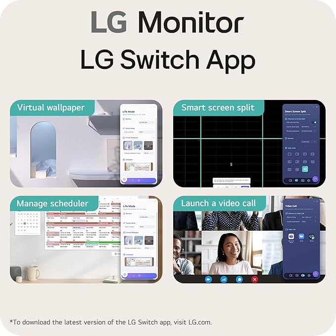 LG 32U631A-B 32-inch QHD (2560 x 1440) IPS Computer Monitor 100Hz 5ms HDR10 Reader Mode Flicker Safe HDMI USB Type-C 15W PD Black