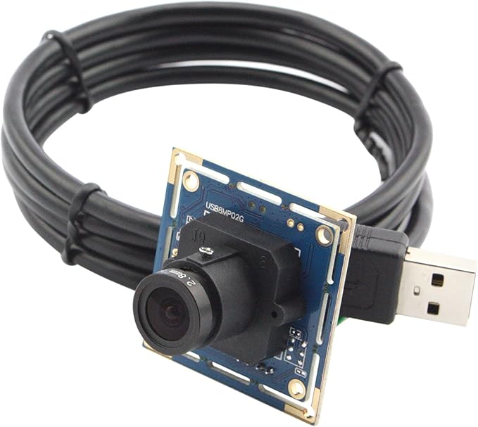 ELP 8mp usb Camera Module 2448p Webcam Board 2.8mm Wide Angle Lens Web Cam Smart Embedded Camera IMX179 4k usb webcam module8megapixel HD Industrial Laptop USB Camera for Windows/Linux/Android/mas Os