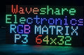 RGB LED Matrix Panel 64×32 2048 DOTS Pixels 3mm PitchCompatible with Arduino/Raspberry Pi Pico/ESP32Allow Displaying Text Colorful Image Animation Adjustable Brightness Chainable Design