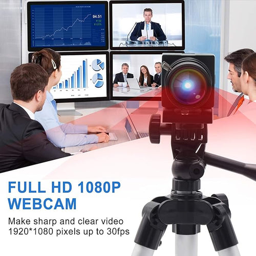 100fps USB Webcam 2MP 1080P 2.8-12mm Varifocal Lens Plug and Play OpenCV-Compatible for Video Conference Linux/Windows/Android