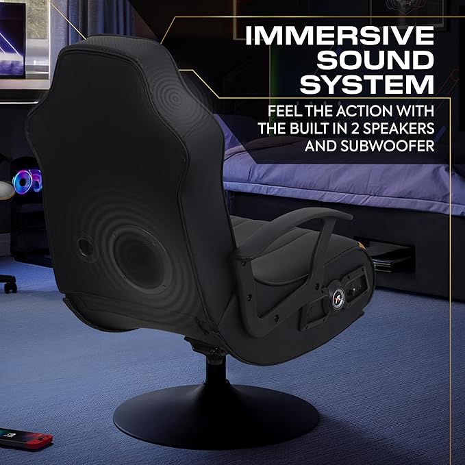 X Rocker PC Computer Gaming Desk Chair Built-in Audio College Dorm Essentials for Guys and Girls Bedroom Dorm Room Essentials Foldable Gifts for Gamers