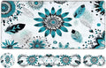 Keyboard Wrist Rest SetMemory Foam Wrist Support Mouse Pad31.5x11.8 Desk Mat for Comfortable Typing &amp Pain ReliefNon-Slip Base for Office &amp Home Use - Floral Feather