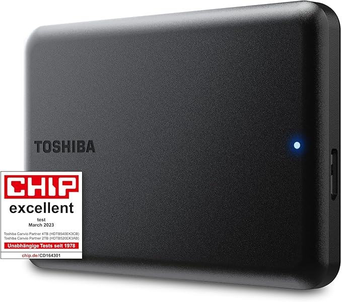 Toshiba Canvio Partner 2TB Portable 2.5’’ External Hard Drive USB 3.2 Mac &amp Windows Compatible. Xbox PS4 PS5