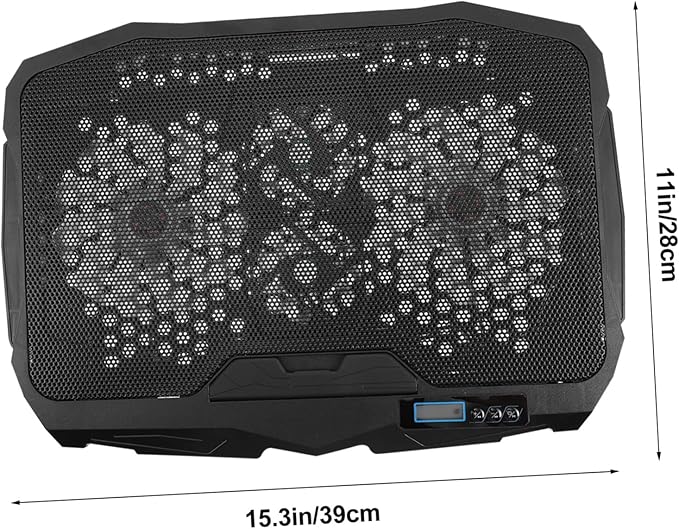 DOITOOL Adjustable Laptop Cooler High-Speed Silent Fan RGB Lighting Design Ventilated Support Stand for Gaming and Work Use Compatible Laptops