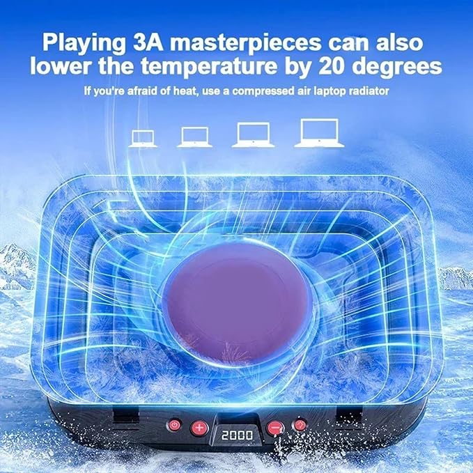 Laptop Cooling Pad FL08 Powerful Fan Strong Airflows Cooling Stand Base Notebook Bracket with Wide Compatibility