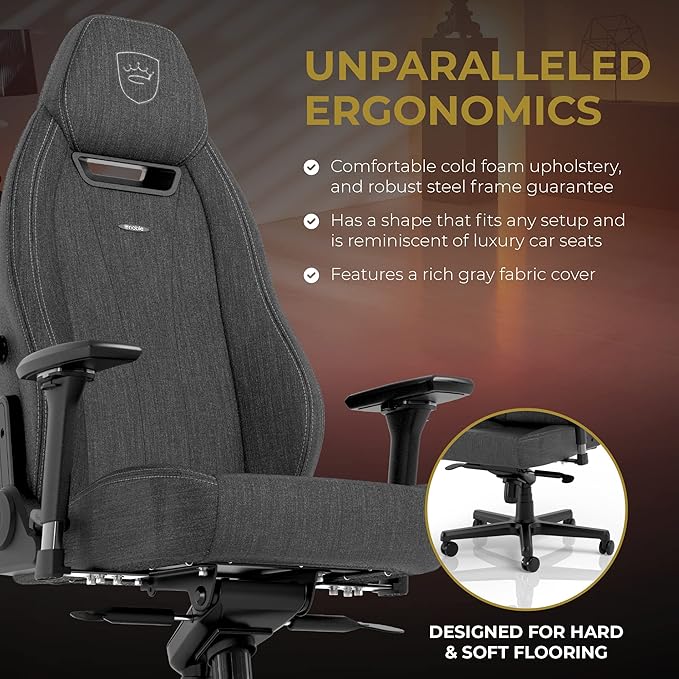 noblechairs Legend Ergonomic Gaming Chair Office Chair with Lumbar Support Fabric Anthracite Edition