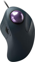 Wired Trackball Mouse for Large Hands Ergonomic Design Reduces Wrist &amp Muscle Strain Precision Tracking with Easy Index Finger Control Compatible with PC Laptop Windows Mac Purple