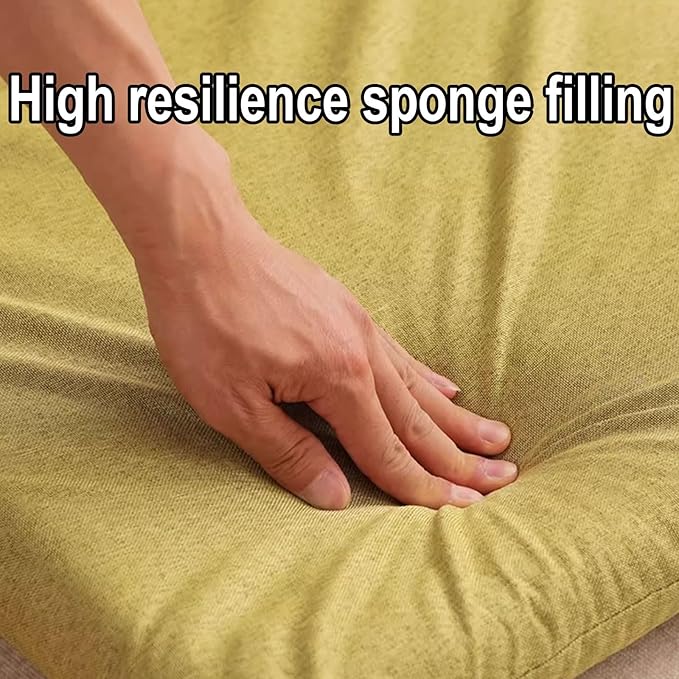 Floor Seating with Back Support Adjustable in 5 Levels Multi-Functional Meditation Chair Chair Cover Can Be Removed and Washed for Balcony Living Room(Green96 * 46 * 7CM)