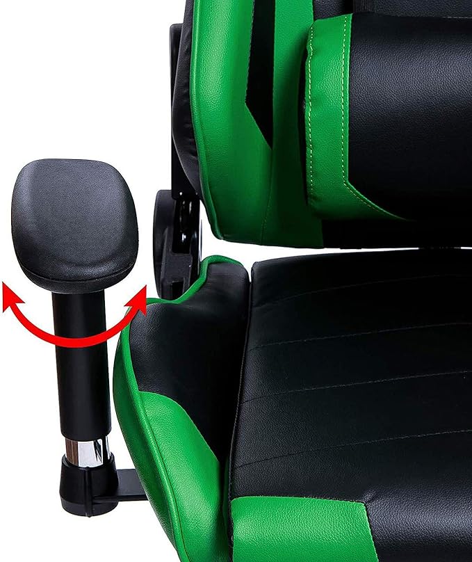 Home Ergonomic Office Chair Ergonomic Computer Chair with Adjustable Height Gaming Chair High Back Adjustable Swivel Video Game Chair with Footrest and Headrest