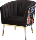 Gaming chair  Modern Ergonomic Chair Tub Barrel Arm Chair Velvet Upholstered Channel Tufted with Gold Metal Legs Accent Club Chair Computer Desk Chair for Home Office Living Reading Room Bedroom ( Co