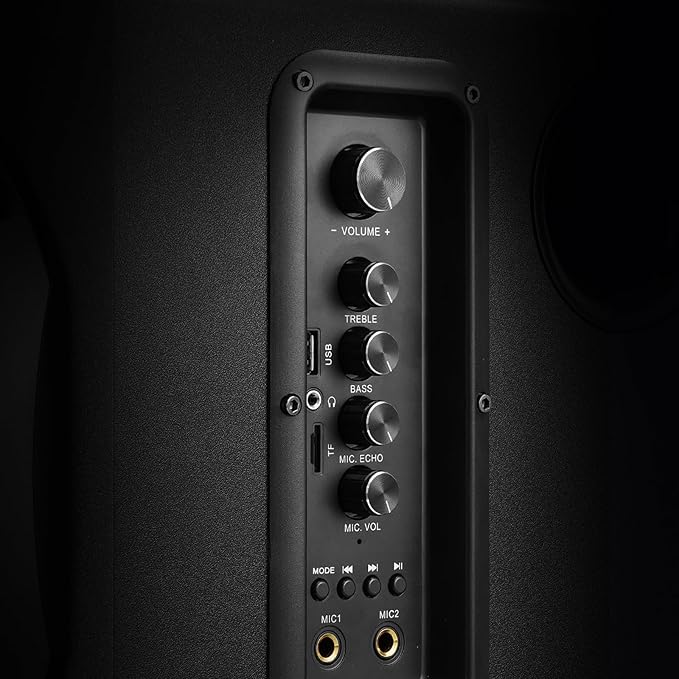 Computer Speakers with Subwoofer 2.1 Gaming Speaker System for Desktop PC 8 Deep Bass Bluetooth 5.3 AUX/RCA/Optical/Coaxial Surround Sound for PC/Monitor/TV - Black