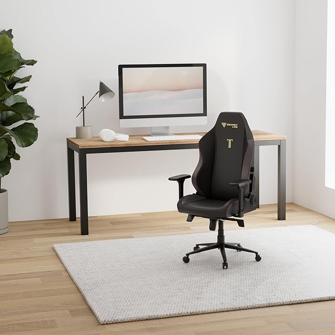 Secretlab Titan Evo Stealth Gaming Chair - Reclining Ergonomic &amp Comfortable Computer Chair with 4D Armrests Magnetic Head Pillow &amp 4-Way Lumbar Support - Black - Leatherette