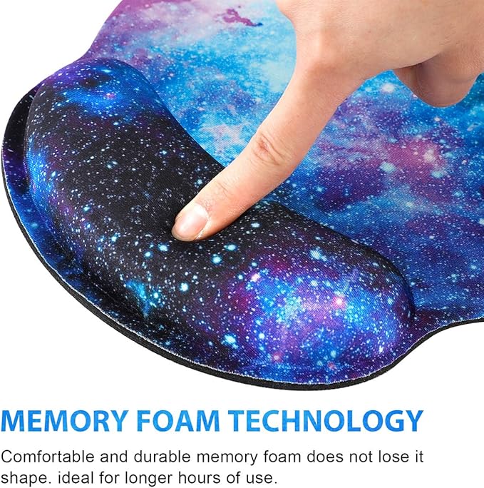1080P Webcam with Microphone &amp Tripod Stand Privacy Shutter Cute Non Slip Rubber Base Mouse Pad with Wrist Rest Support