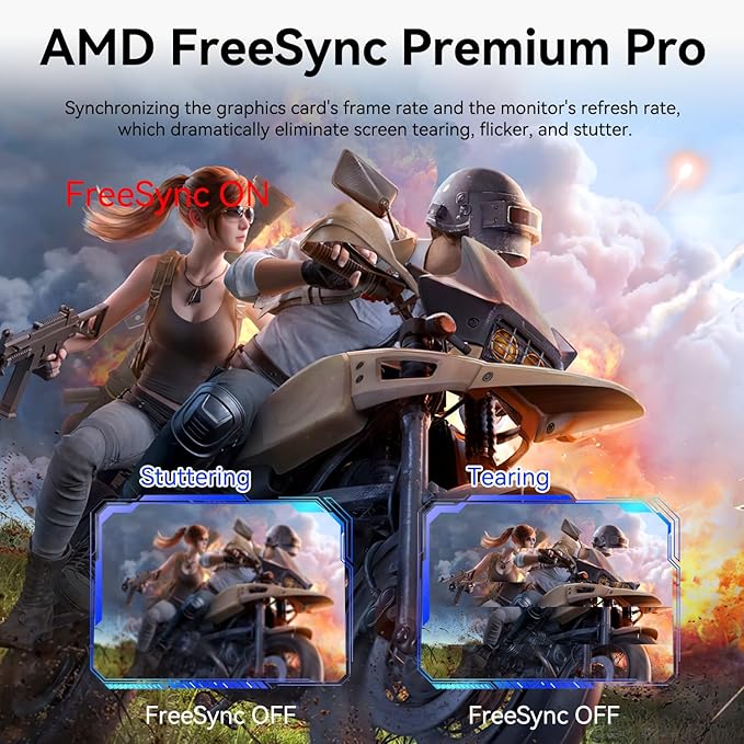 27 Inch 2K 240Hz QHD 2560x1440P Gaming Monitor 1ms 400cd/m² 100% sRGB PC Screen AMD FreeSync Premium Pro Compatible 2X DispalyPort 1.4 &amp HDMI 2.0 Dual Built-in Speakers VESA Supports Black