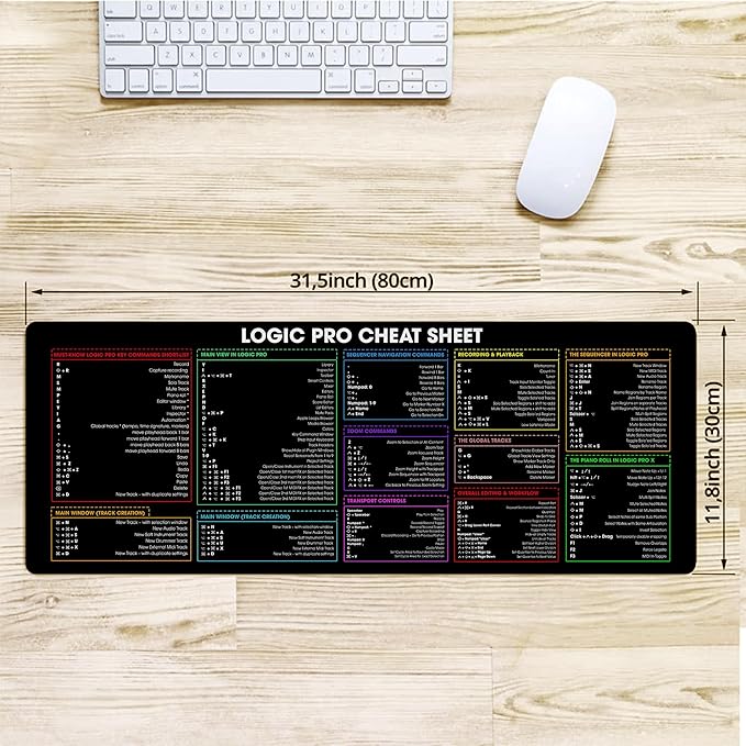 Logix-Pro PLC Shortcuts &amp Cheat Sheet Mouse Mat Quick Reference for Engineering Students PLC Programmers and Technicians – Essential Tool for Industrial Automation Study Work and Reference K