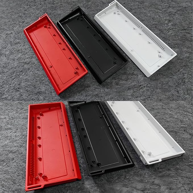 FKZ H60 Aluminum Keyboard Case60% Compact Customized Mechanical Gaming Keyboard Housing Compatible with Wooting60/Win60/GH60/MADLIONS MAD60HE/61Keys Barebones Keyboard DIY (Black)