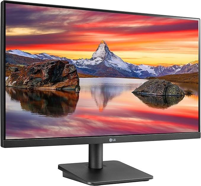 LG FHD (1920 x 1080) 24 Inch Computer Monitor IPS AMD FreeSync 3-Side Borderless Design 75Hz 5ms Reader Mode Smart Energy Saving OnScreen Control HDMI D-Sub 24MP400-B Black