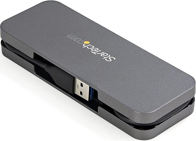 StarTech.com 4 Port USB 3.0 Hub - USB-A to 4X USB-A - SuperSpeed 5Gbps Portable USB 3.1 Gen 1 Type-A Hub - USB Bus Powered - Laptop/Desktop USB Hub with Long Cable 11 &amp Cable Management (HB30AM4A