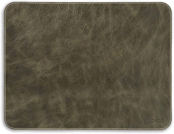 Londo Top Grain Leather Mouse Pad – Desk Mat for Keyboard and Mouse Large Leather Office Desk Pad
