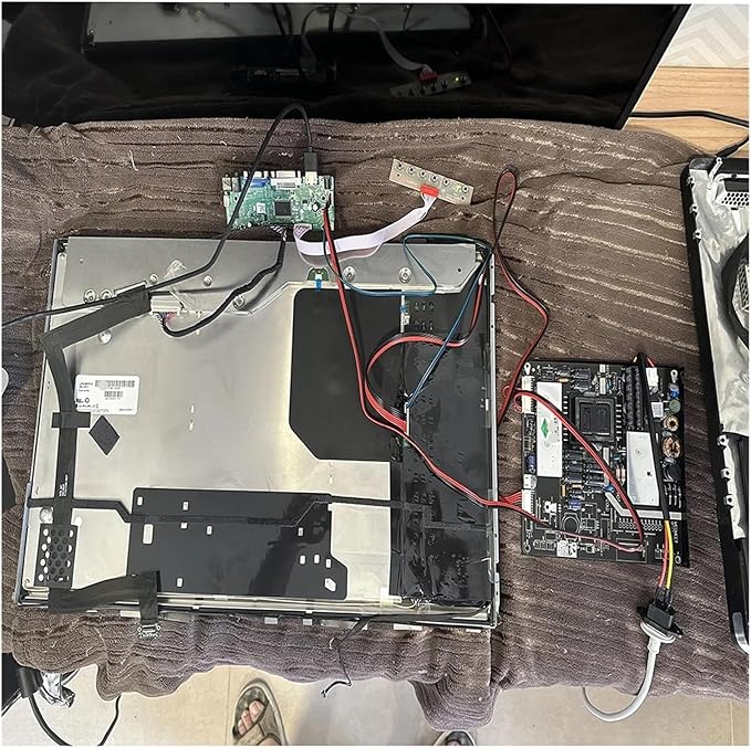 24Inch Monitor Kit Compatible For LM240WU2-SLB3 LM240WU2(SL)(B3) LM240WU2-SLB4 HDMI+DVI+VGA LCD LED Screen Controller Driver Board(Board Full kit)