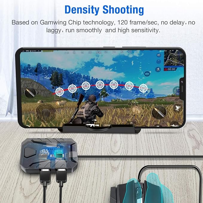 One Hand RGB Gaming Keyboard and Mouse Combo Half Hand Gaming Keyboard Set Mechanical Feeling Keyboard for Mobile Games