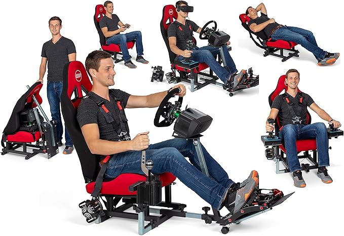 Advanced Racing Simulator Seat Driving Simulator Gaming Chair with Gear Shift Mount