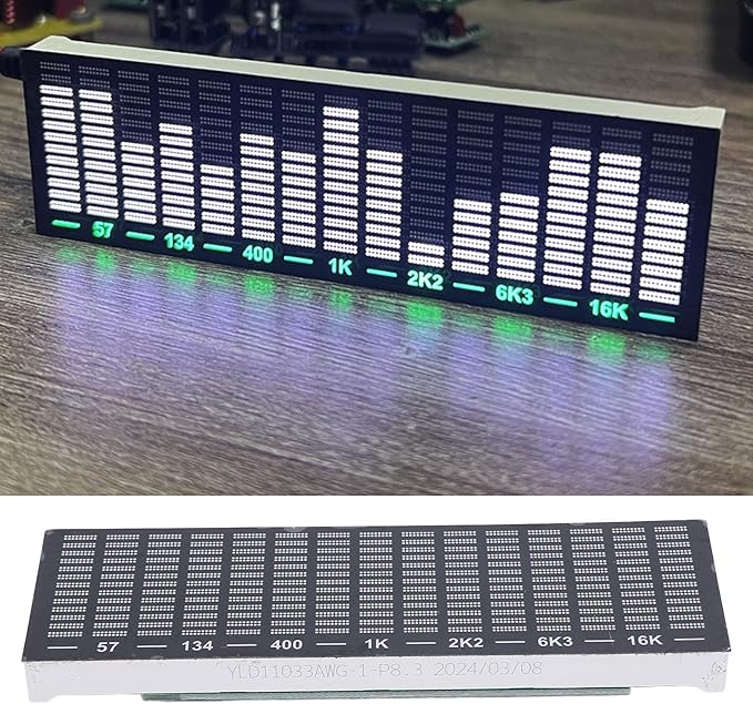 LED Sound Controlled Music Spectrum Display Pickup Ambient Light Atmospheric Rhythm Light Module LED Music Spectrum Voice Controlled Rhythm Light