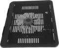 Silent Laptop Cooling Pad with Fan for Gaming and Office Use 14-Inch Black Plastic Notebook Cooler Stand Multipurpose Laptop Riser Holder with USB Power