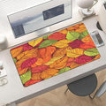 XXL Gaming Mouse Pad Autumn Fall Maple Leaves Large Desk Mat Protector for Desktop Anti-Slip Rubber Extended Computer Keyboard Mat Writing Pad Mousepad for Work Office Home15.7 * 35.4 in A-686