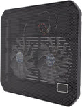 KIMISS Ergonomic Gaming Laptop Cooling Pad with Fans USB Ports Fast Heat Dissipation for Laptops Under 17in - Silent Laptop Cooler