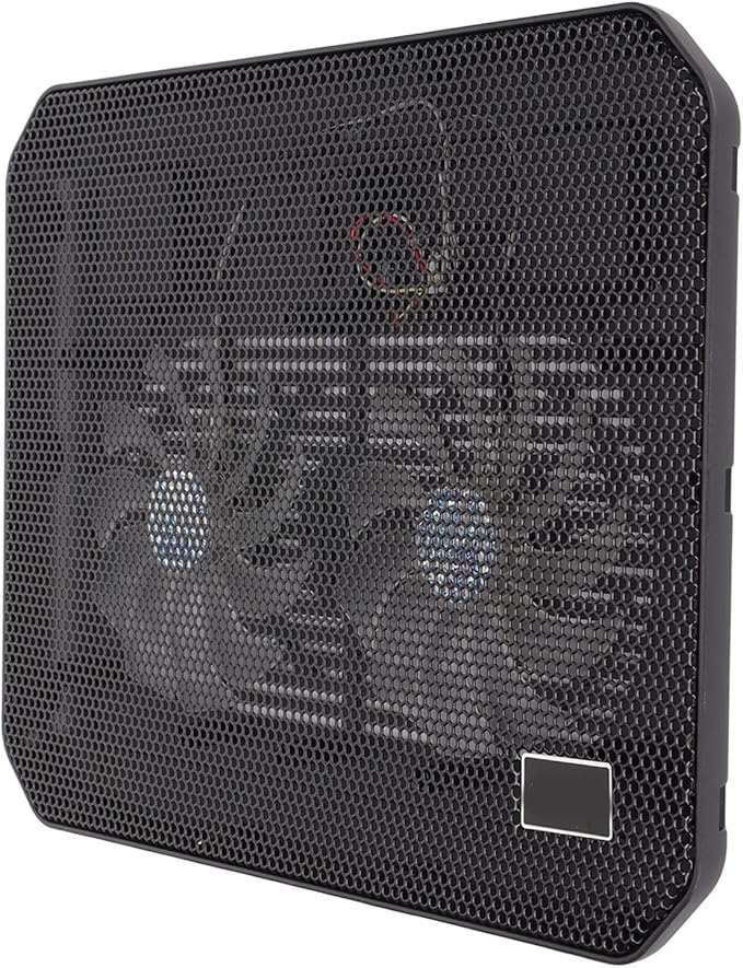 KIMISS Ergonomic Gaming Laptop Cooling Pad with Fans USB Ports Fast Heat Dissipation for Laptops Under 17in - Silent Laptop Cooler