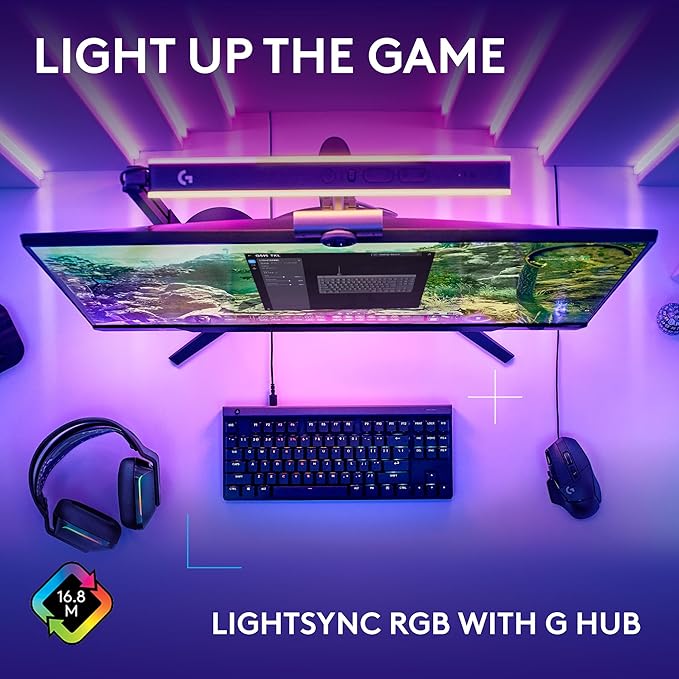 Logitech G515 TKL Wired Low Profile Gaming Keyboard Fully Customizable RGB Double-Shot PBT Keycaps Tactile/Brown Switches - Black